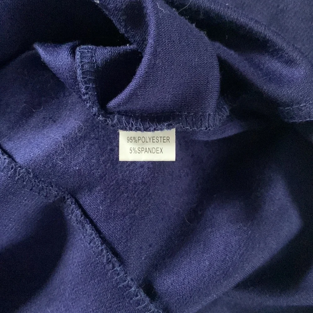 Indigo blue trumpet pencil wiggle dress keyhole L - Picture 11 of 11